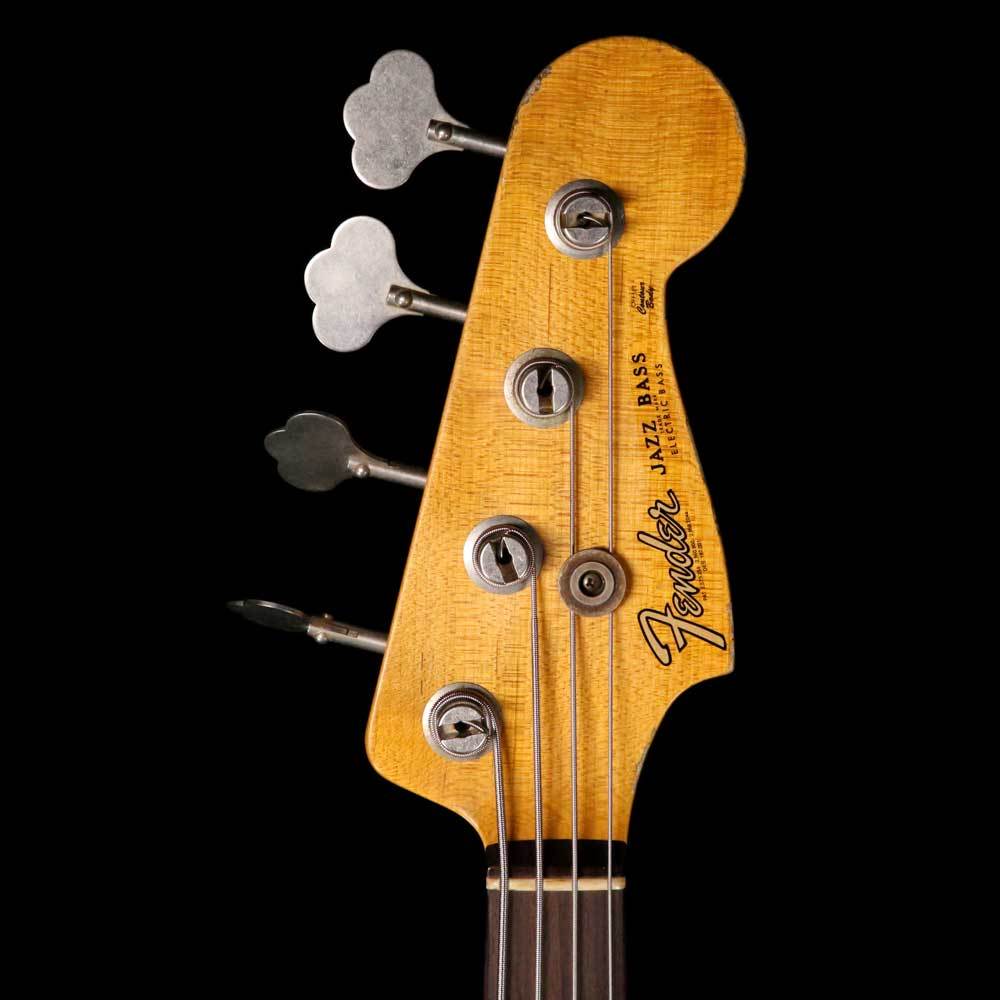 Fender Custom Shop  '61 Jazz Bass 2019 Heavy Relic 3-Tone Sunburst — 4