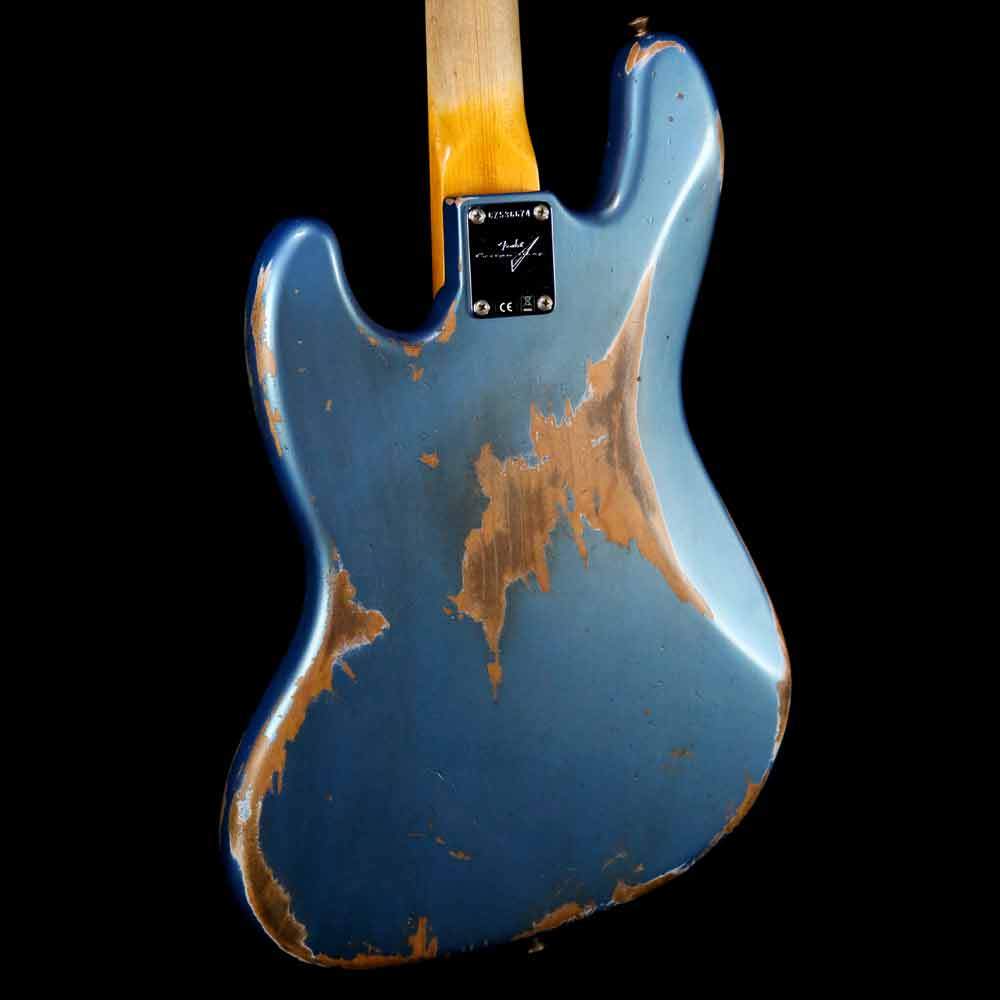 Fender Custom Shop '61 Jazz Bass 2019 Heavy Relic Aged Lake Placid Blue — 10