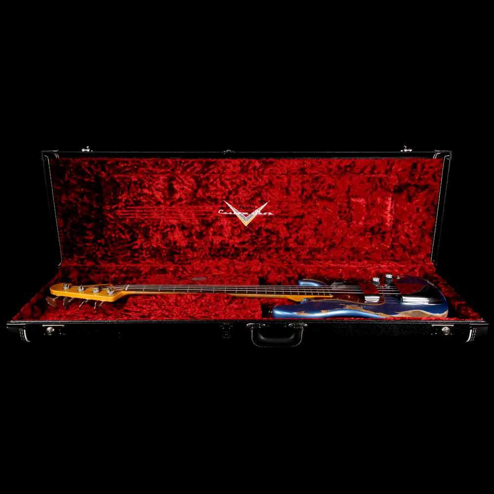 Fender Custom Shop '61 Jazz Bass 2019 Heavy Relic Aged Lake Placid Blue — 11