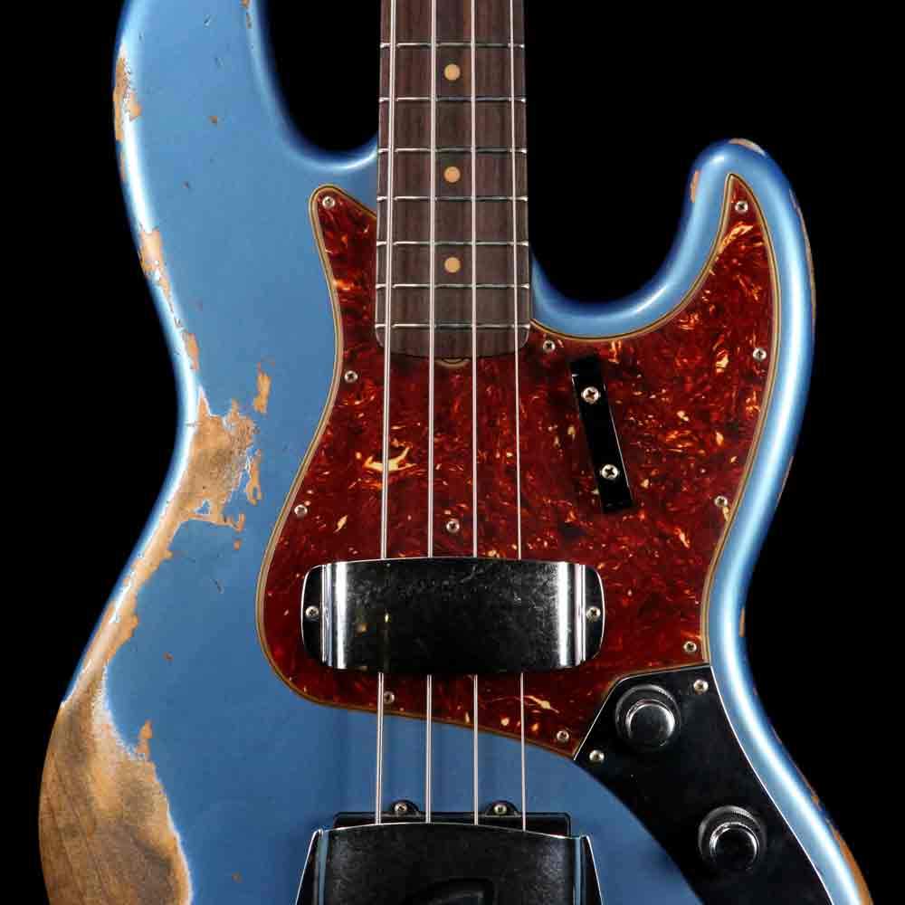 Fender Custom Shop '61 Jazz Bass 2019 Heavy Relic Aged Lake Placid Blue — 8