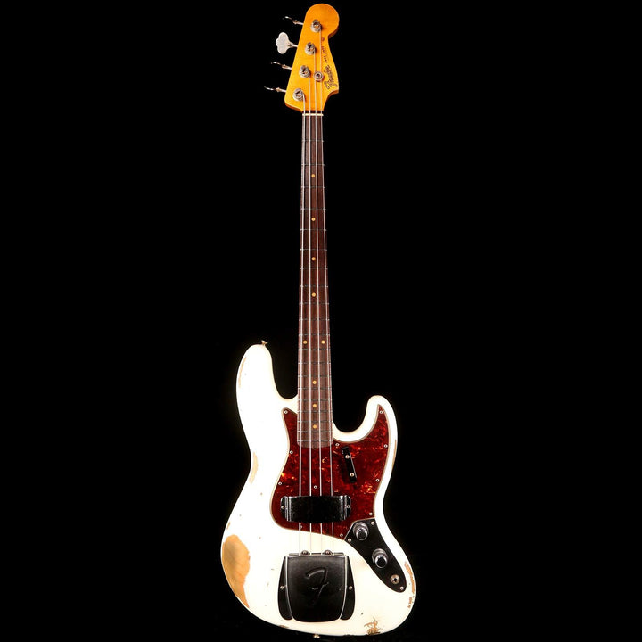 Fender Custom Shop 1961 Jazz Bass 2019 Heavy Relic Aged Olympic White