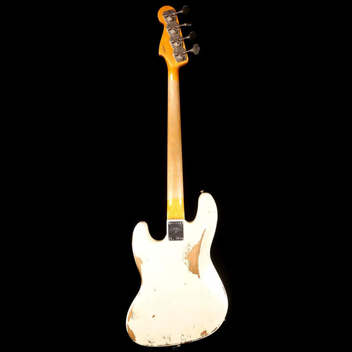 Fender Custom Shop 1961 Jazz Bass 2019 Heavy Relic Aged Olympic White