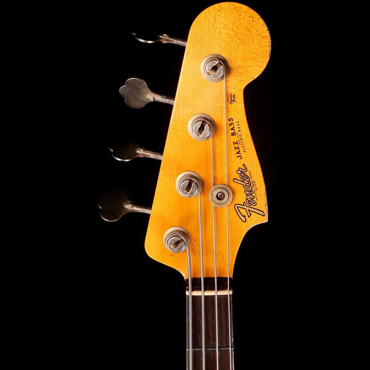 Fender Custom Shop 1961 Jazz Bass 2019 Heavy Relic Aged Olympic White — 4