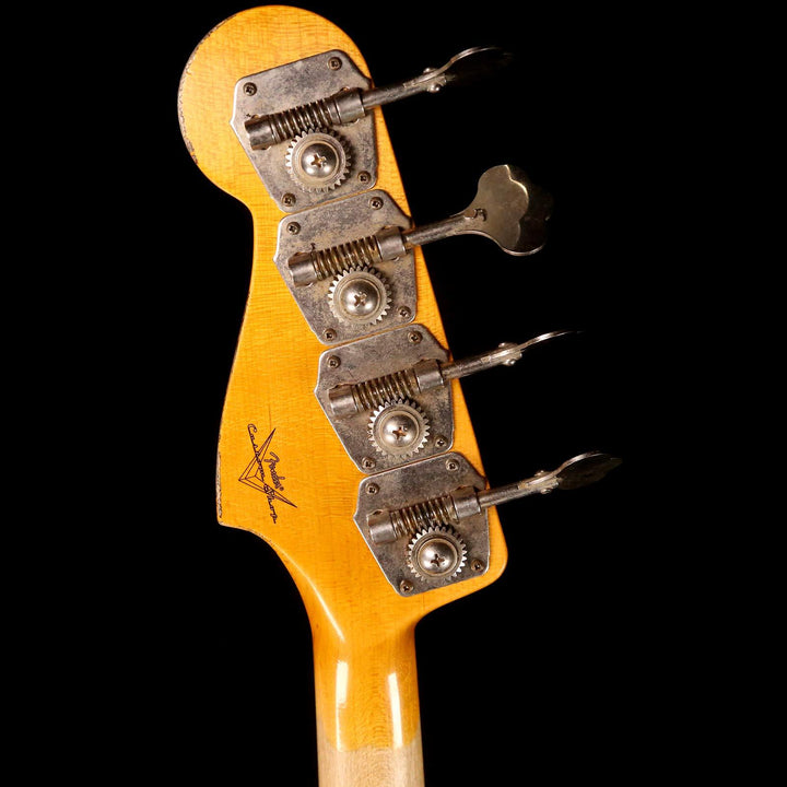 Fender Custom Shop 1961 Jazz Bass 2019 Heavy Relic Aged Olympic White