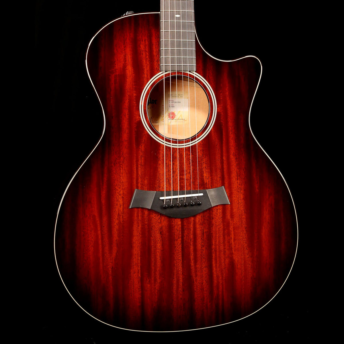 Taylor 524ce Grand Auditorium Acoustic-Electric Shaded Edgeburst — 5