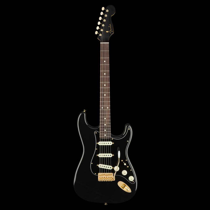 Fender MIJ Midnight Stratocaster Limited Edition Black with Matching Headstock