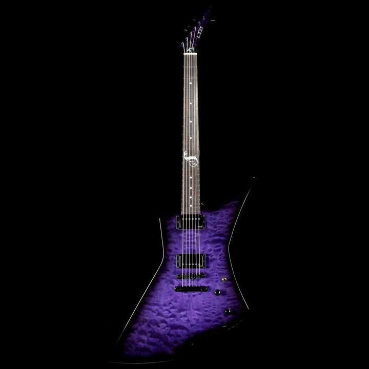 ESP James Hetfield Snakebyte Baritone See Thru Purple Sunburst