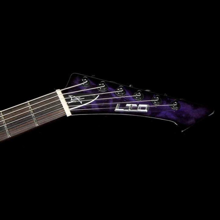 ESP James Hetfield Snakebyte Baritone See Thru Purple Sunburst