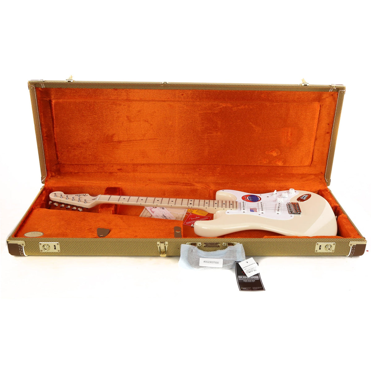 Fender Artist Series Eric Clapton Stratocaster Electric Guitar Olympic White Used — 6