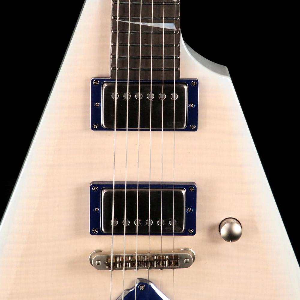ESP Custom Shop Exhibition Limited Edition Arrow Blond with Blue Pearl Burst — 6