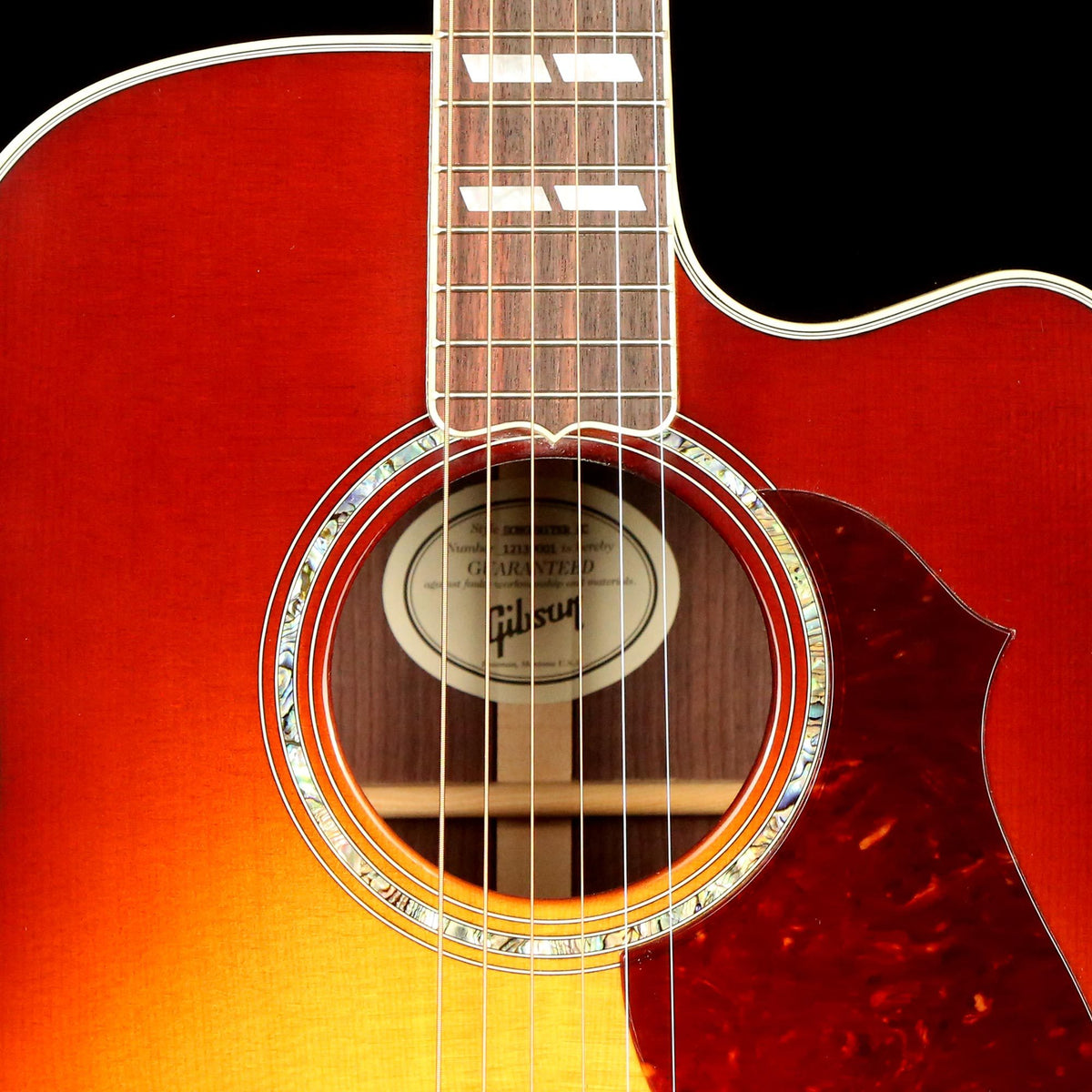 Gibson Songwriter Cutaway Acoustic-Electric Rosewood Burst — 6