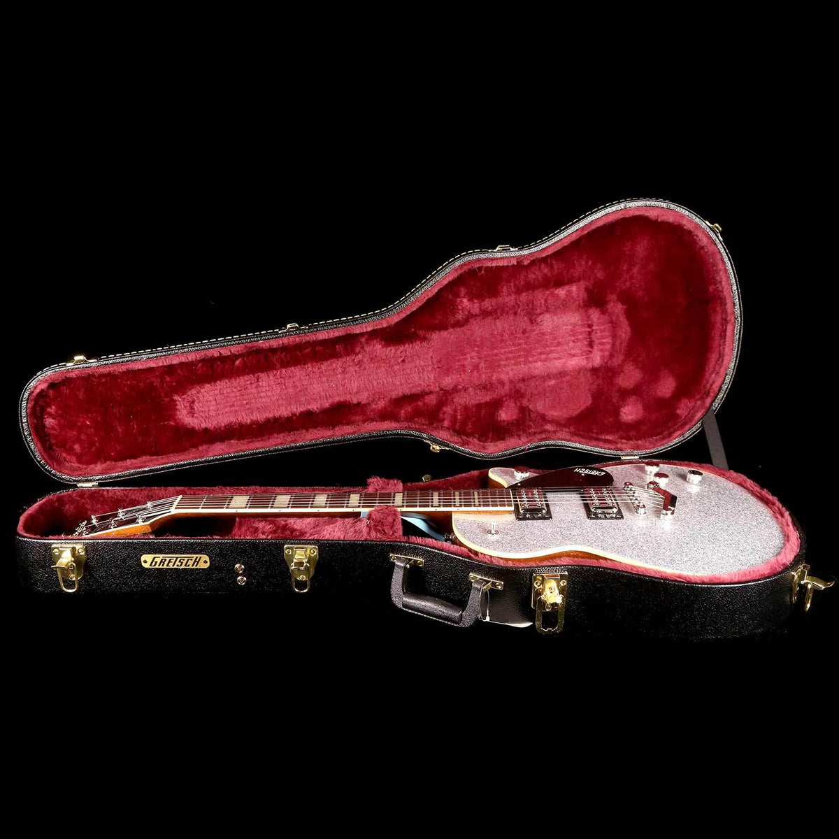 Gretsch G6229 Players Edition Jet BT with V-Stoptail Silver Sparkle — 8
