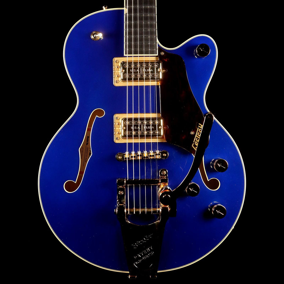 Gretsch G6659TG Players Edition Broadkaster Jr. Center Block Single-Cut with String-Thru Bigsby Azure Metallic — 1