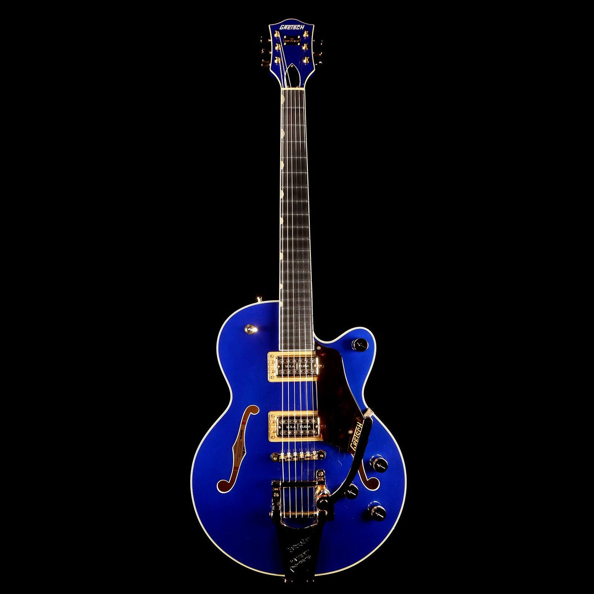Gretsch G6659TG Players Edition Broadkaster Jr. Center Block Single-Cut with String-Thru Bigsby Azure Metallic — 2