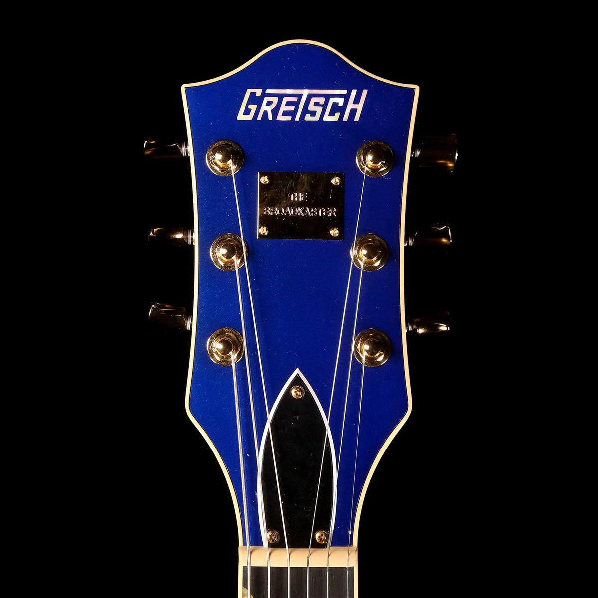 Gretsch G6659TG Players Edition Broadkaster Jr. Center Block Single-Cut with String-Thru Bigsby Azure Metallic — 4