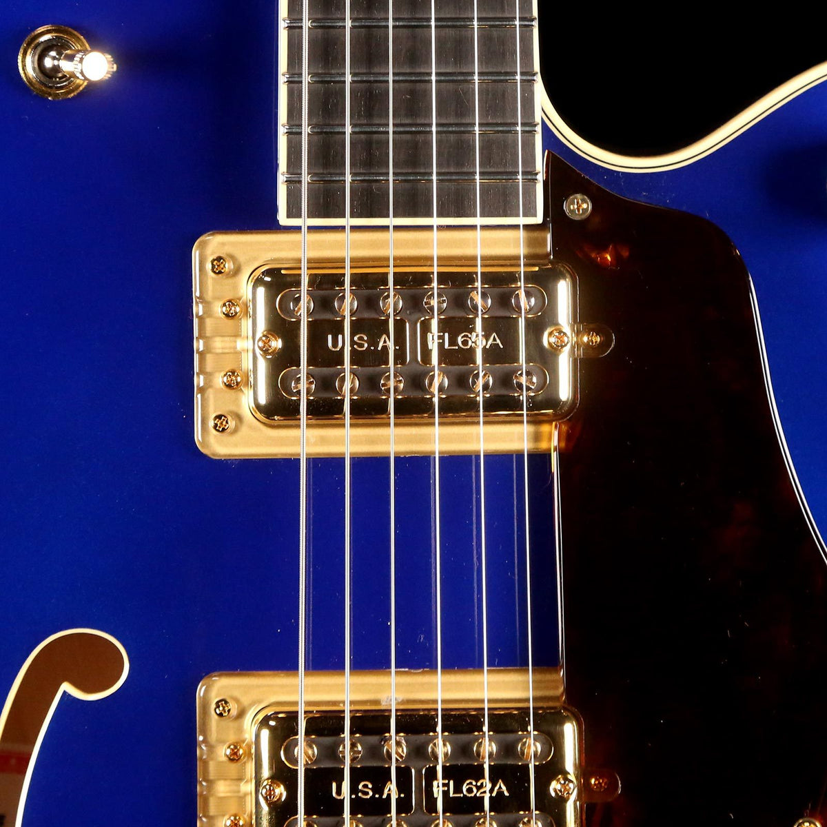 Gretsch G6659TG Players Edition Broadkaster Jr. Center Block Single-Cut with String-Thru Bigsby Azure Metallic — 5