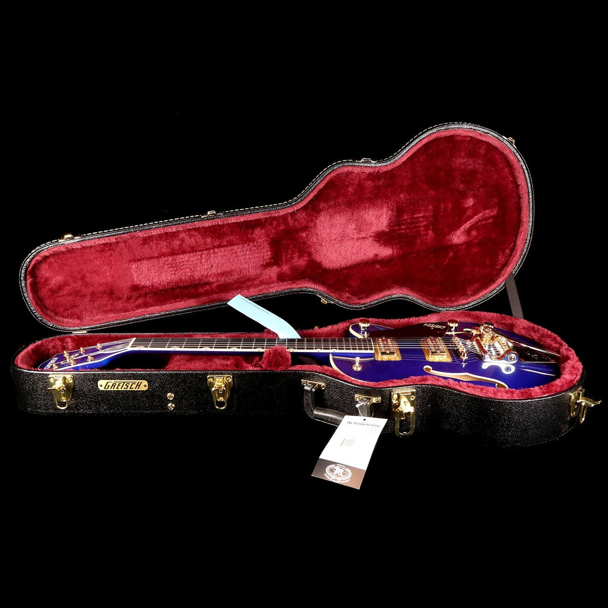 Gretsch G6659TG Players Edition Broadkaster Jr. Center Block Single-Cut with String-Thru Bigsby Azure Metallic — 6