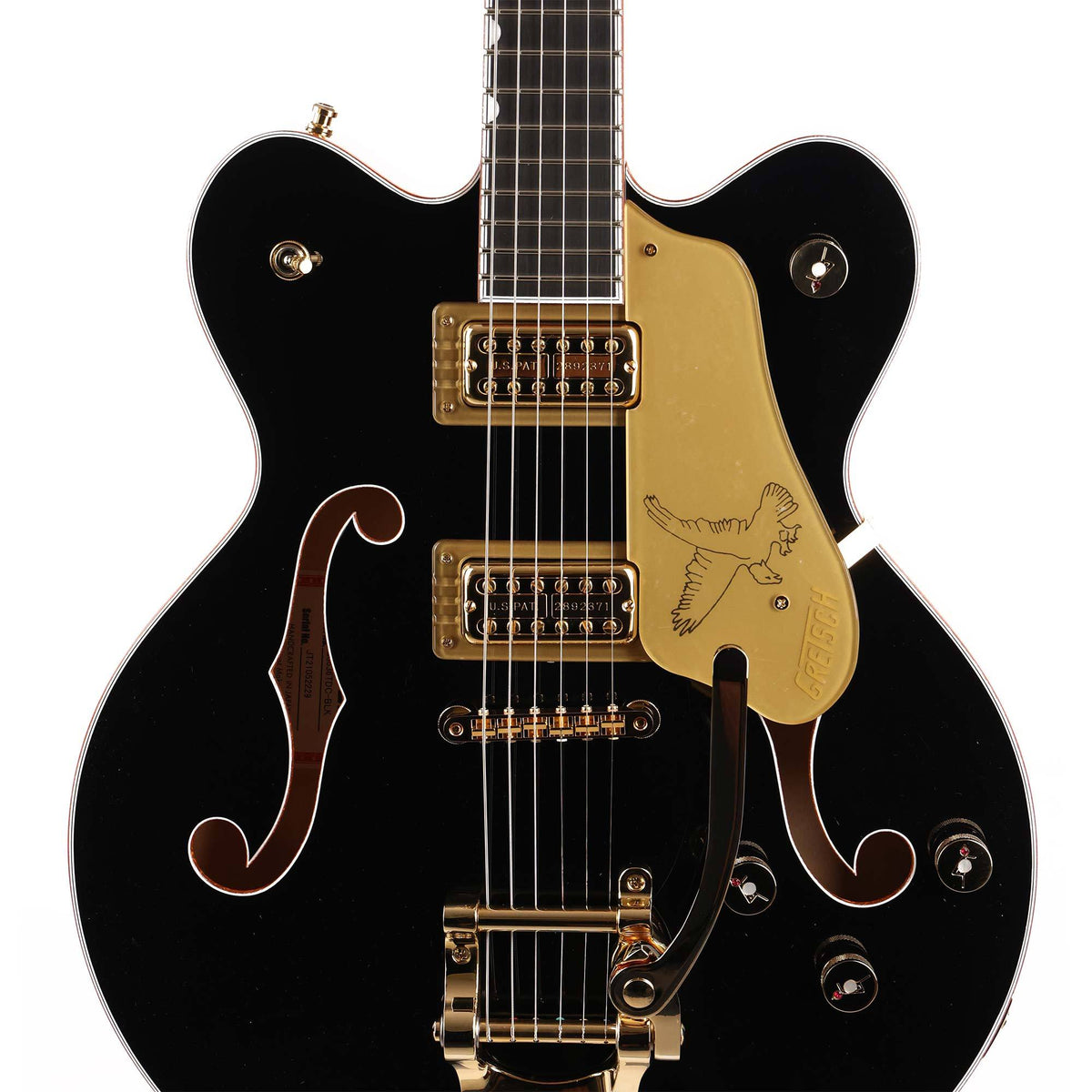 Gretsch G6636T Players Edition Falcon Center Block Double-Cut with String-Thru Bigsby Black — 6