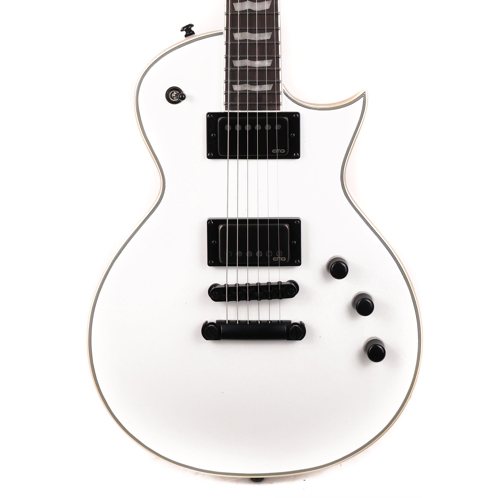 ESP LTD EC-1000T/CTM Snow White | The Music Zoo
