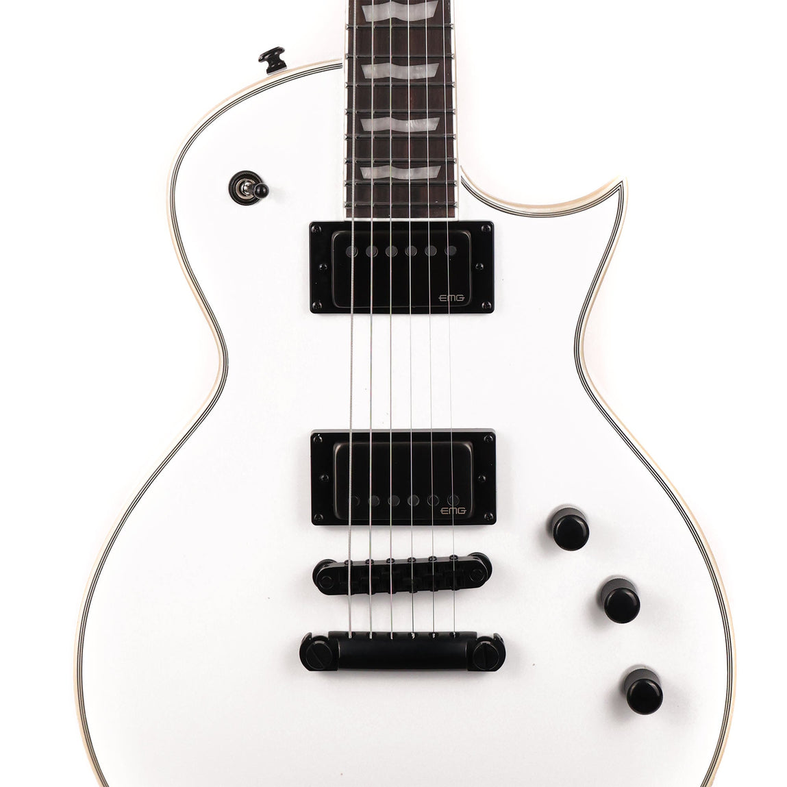 ESP LTD EC-1000T/CTM Snow White | The Music Zoo