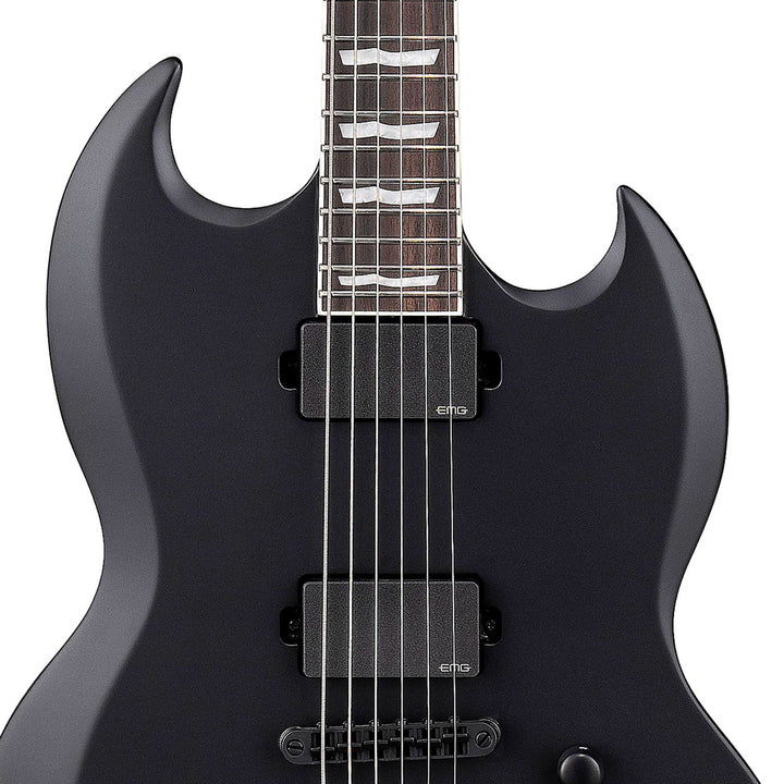 ESP LTD Viper-400 Baritone Black Satin