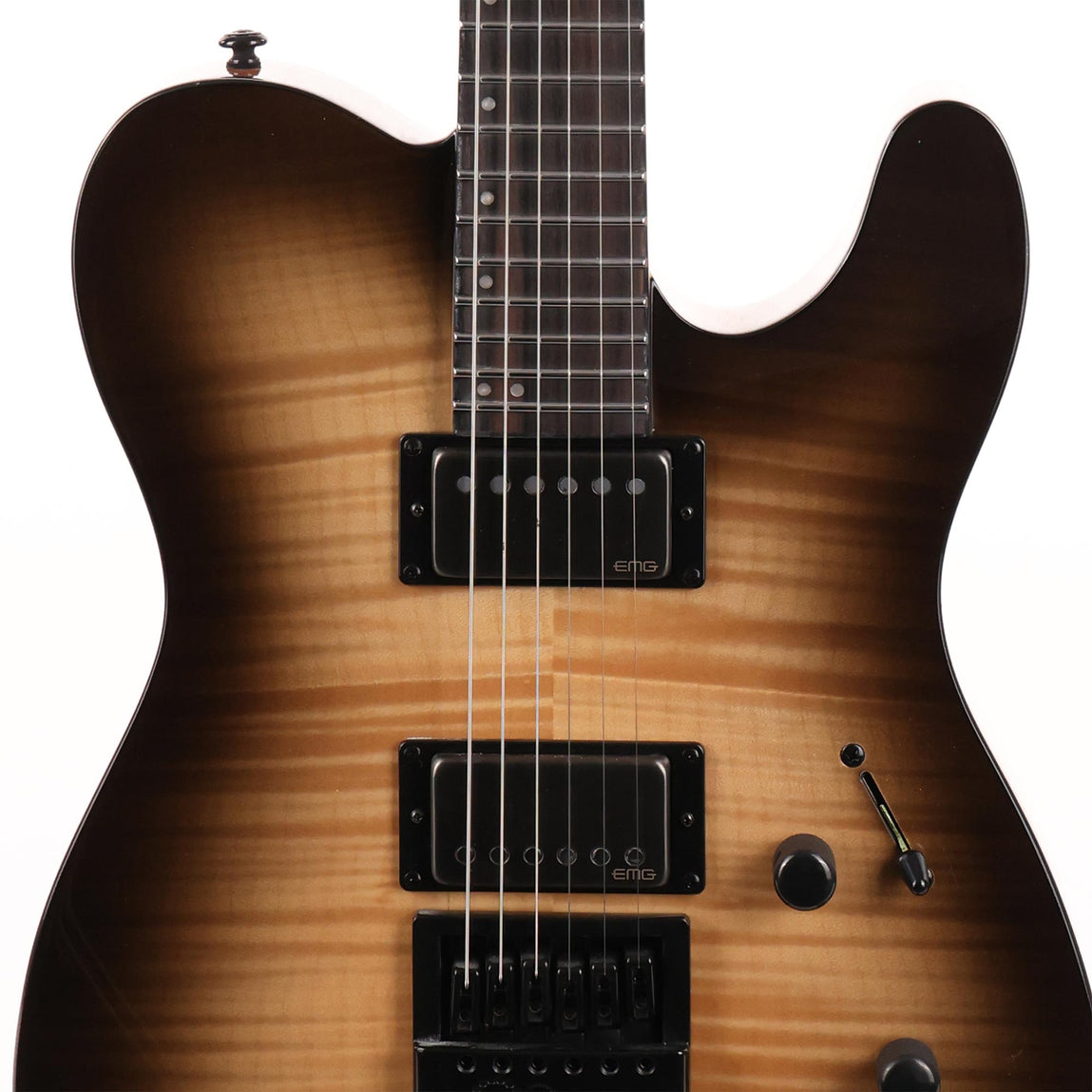 ESP LTD TE-1000 Evertune Black Natural Burst | The Music Zoo