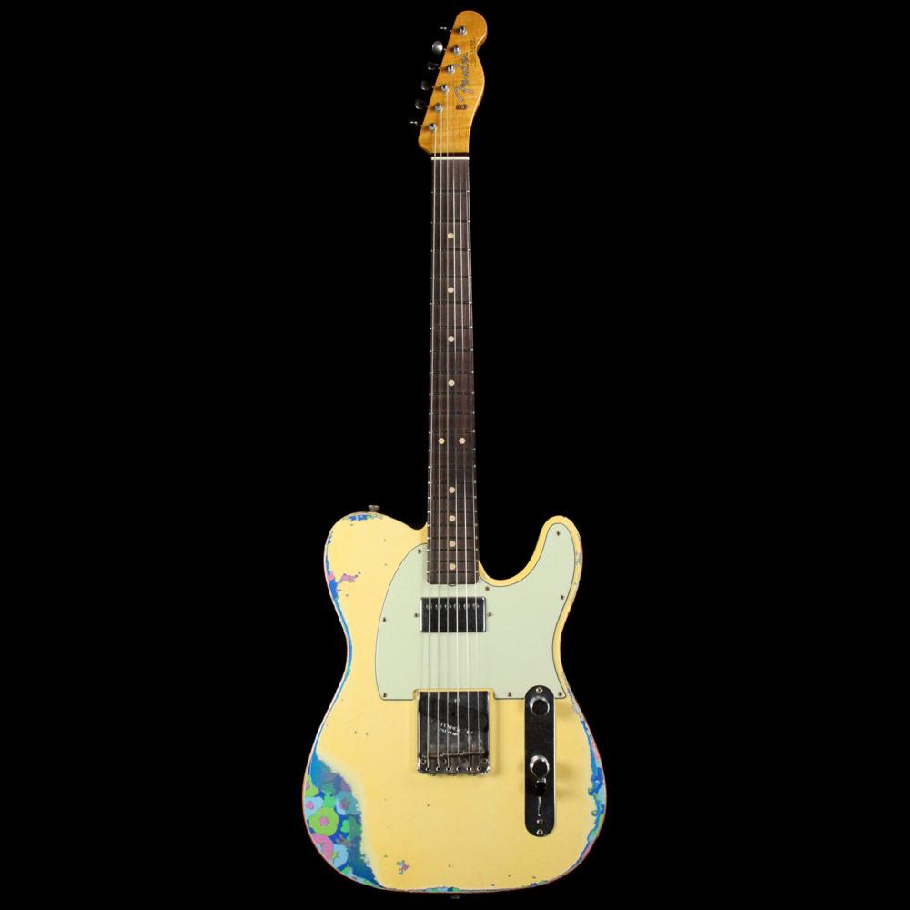 Fender Custom Shop Telecaster H/S Heavy Relic Aged Vintage White Over Blue Paisley 2016 — 2
