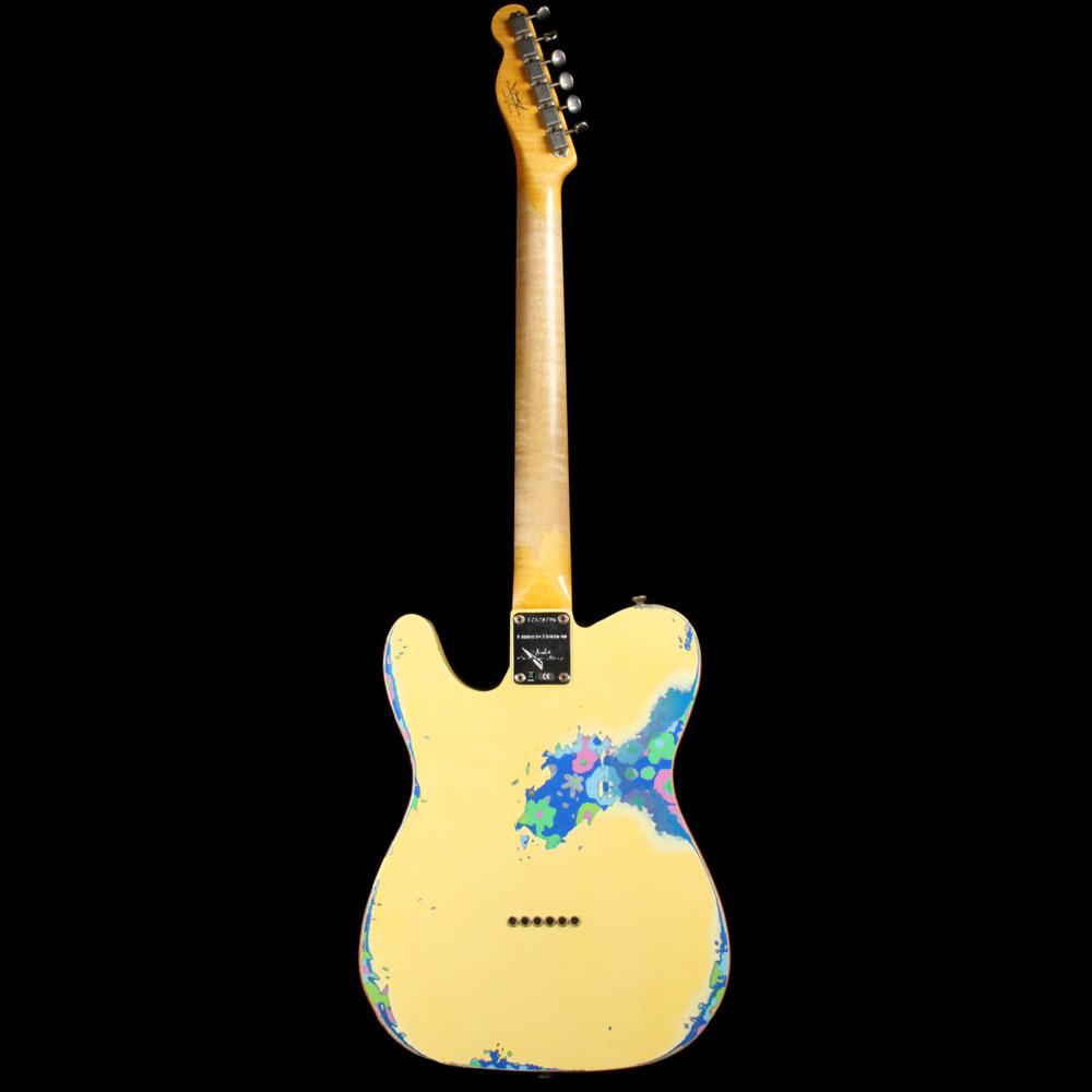 Fender Custom Shop Telecaster H/S Heavy Relic Aged Vintage White Over Blue Paisley 2016 — 3