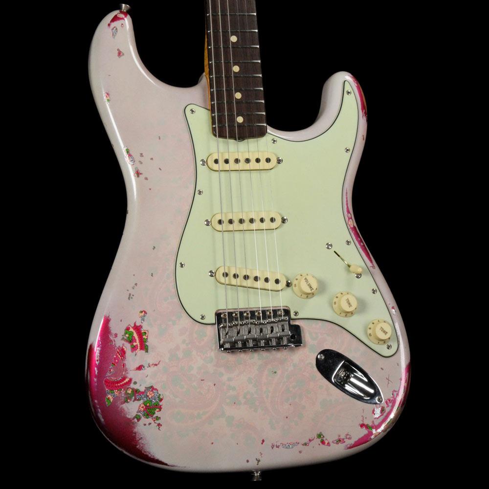 Fender Custom Wildwood 10 '61 Stratocaster Aged White Blonde over Pink Paisley 2016 — 1