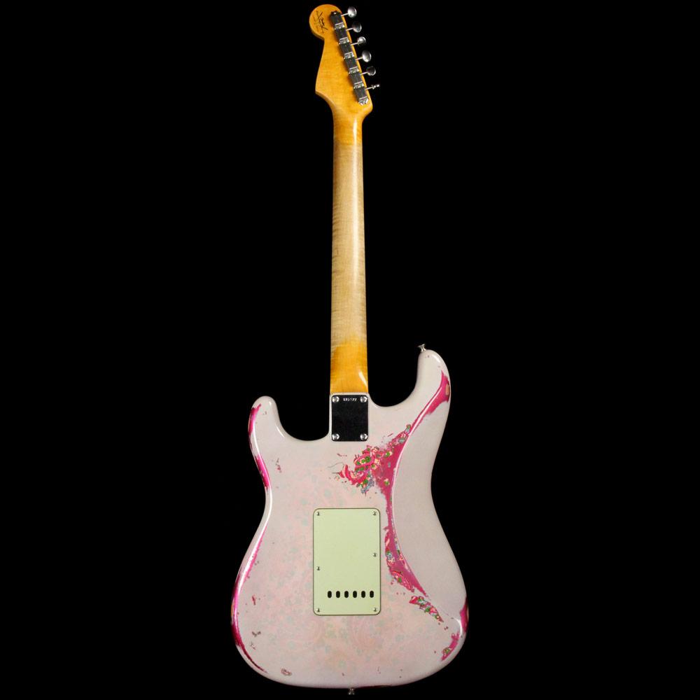 Fender Custom Wildwood 10 '61 Stratocaster Aged White Blonde over Pink Paisley 2016 — 3