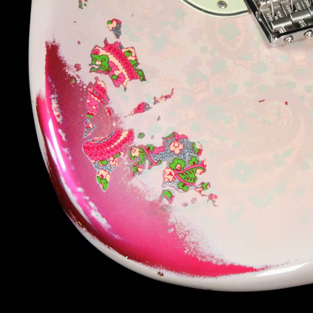 Fender Custom Wildwood 10 '61 Stratocaster Aged White Blonde over Pink Paisley 2016 — 7