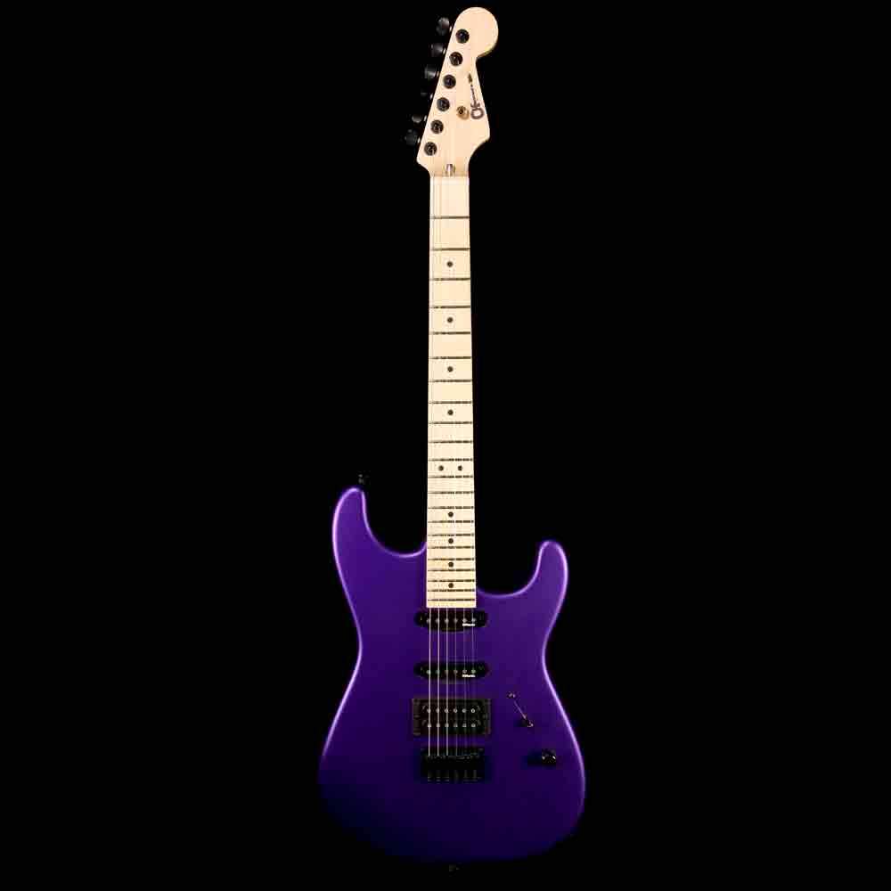 Charvel USA Select San Dimas Style 1 HSS HT Satin Plum Maple Fretboard — 2