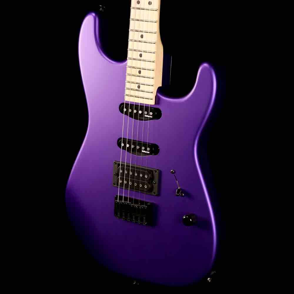 Charvel USA Select San Dimas Style 1 HSS HT Satin Plum Maple Fretboard — 7