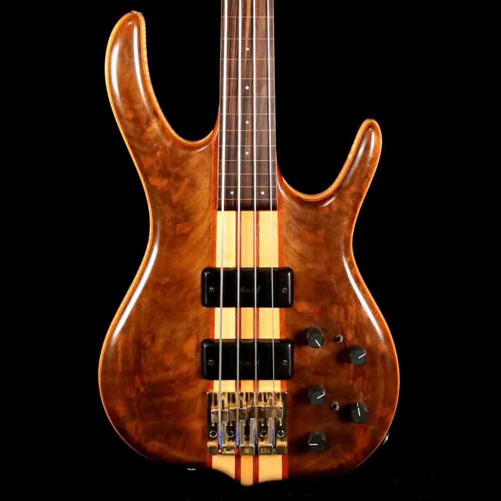 Ken Smith BSR-4EG Flame Walnut Fretless Bass Natural — 1