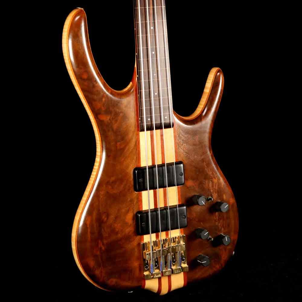 Ken Smith BSR-4EG Flame Walnut Fretless Bass Natural — 6