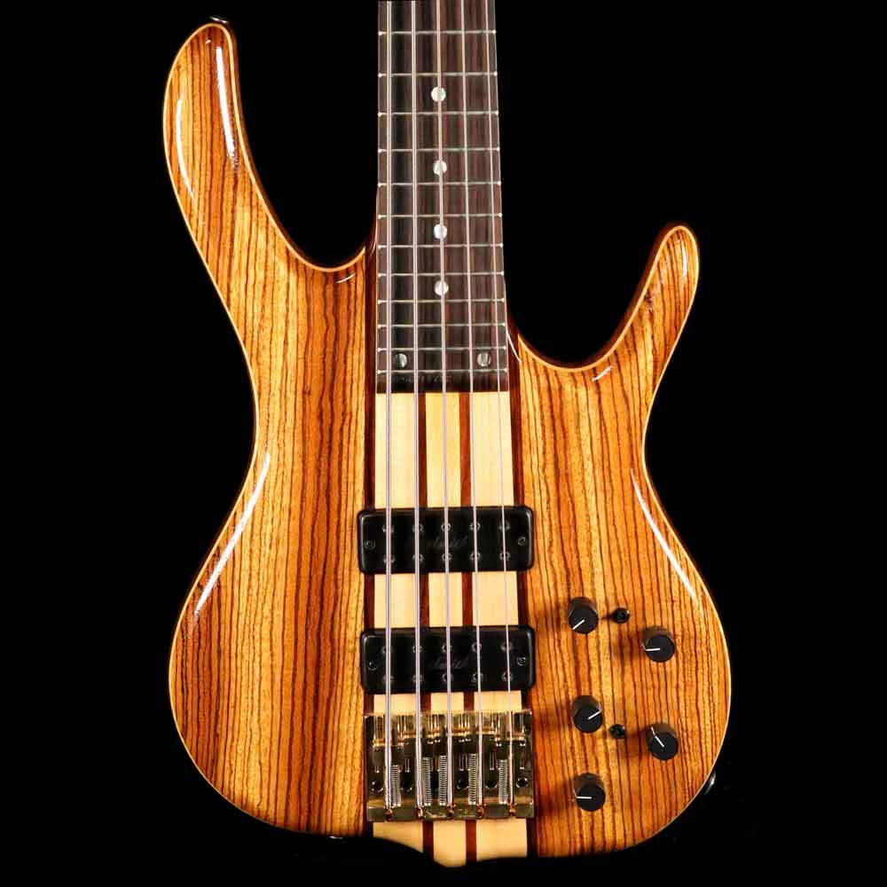 Ken Smith BSR-5EG Zebrawood 5-String Bass Natural — 1