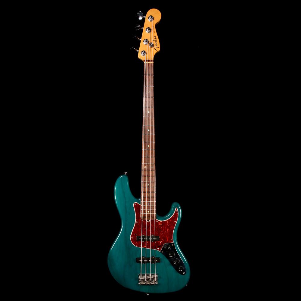 Fender American Deluxe Jazz Bass Transparent Teal 2000 | The Music Zoo