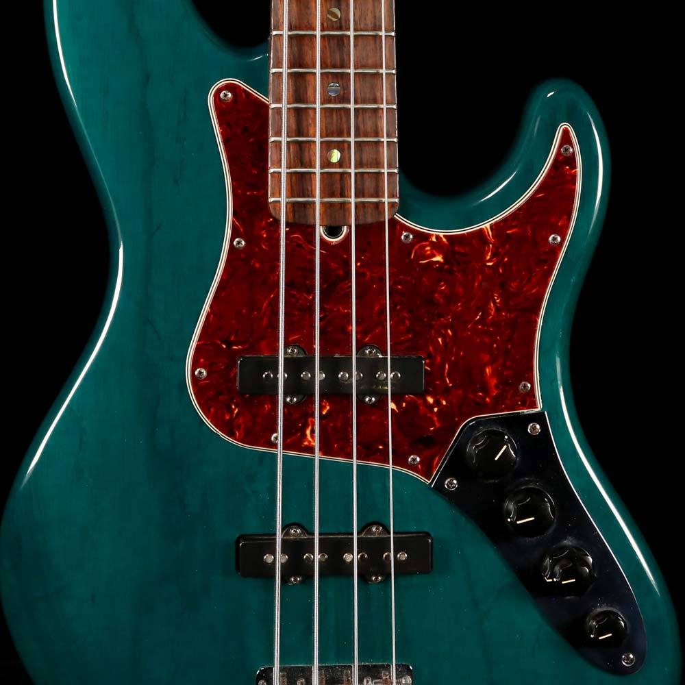Fender American Deluxe Jazz Bass Transparent Teal 2000 | The Music Zoo