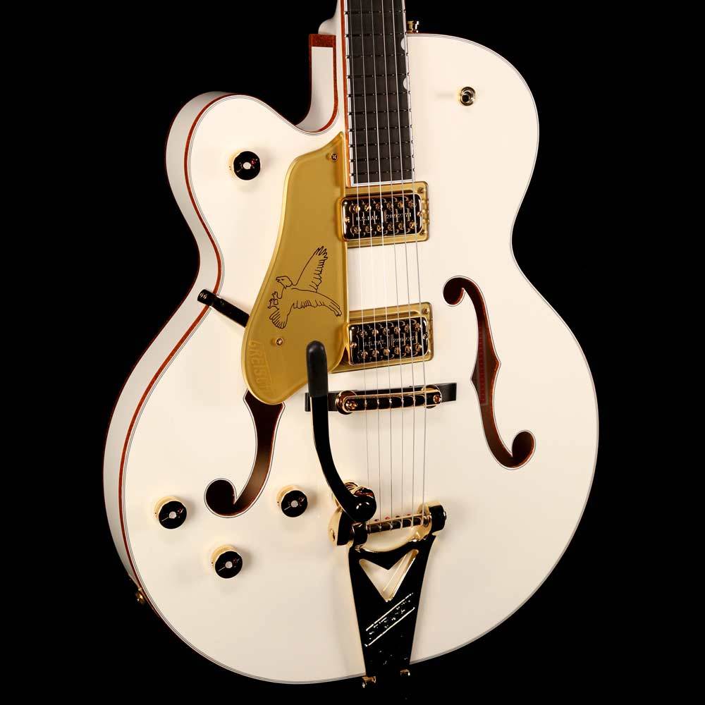 Gretsch G6136T Players Edition White Falcon Left-Handed White — 7