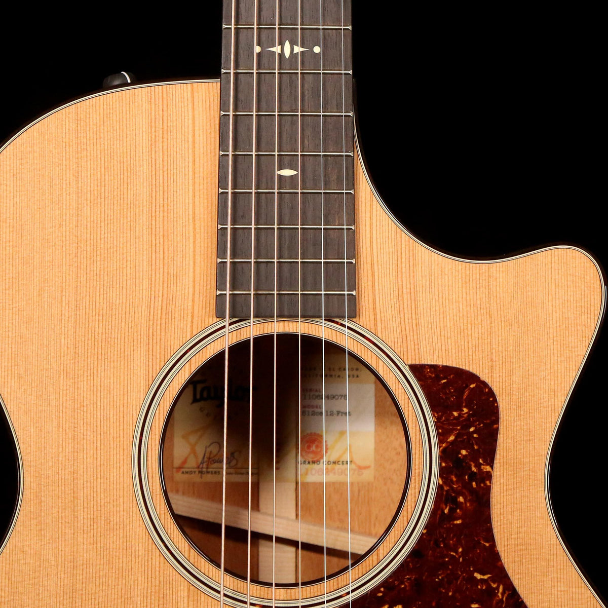 Taylor 512ce 12-Fret V-Class Grand Concert Acoustic-Electric Natural — 5