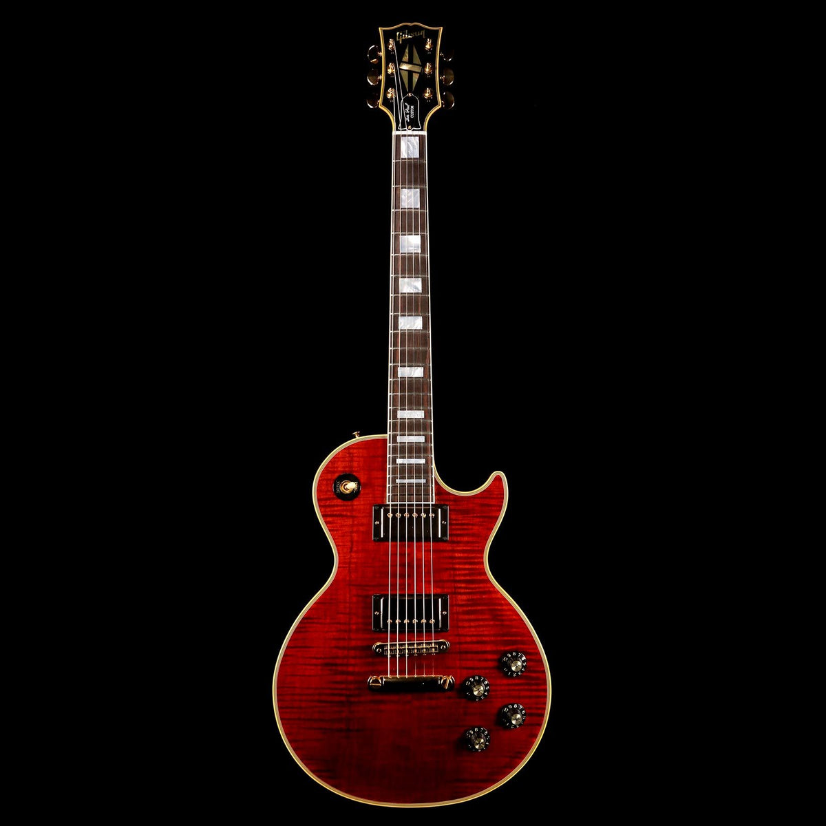 Gibson Custom Shop Modern Les Paul Custom Heartwood Antique Viking Red Gloss — 2