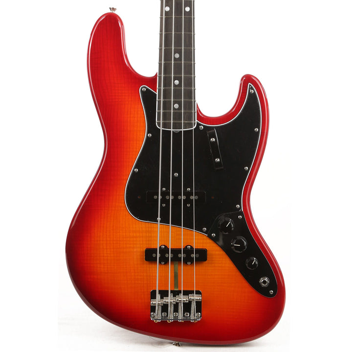 Fender Rarities Flame Ash Top Jazz Bass Plasma Red  Burst