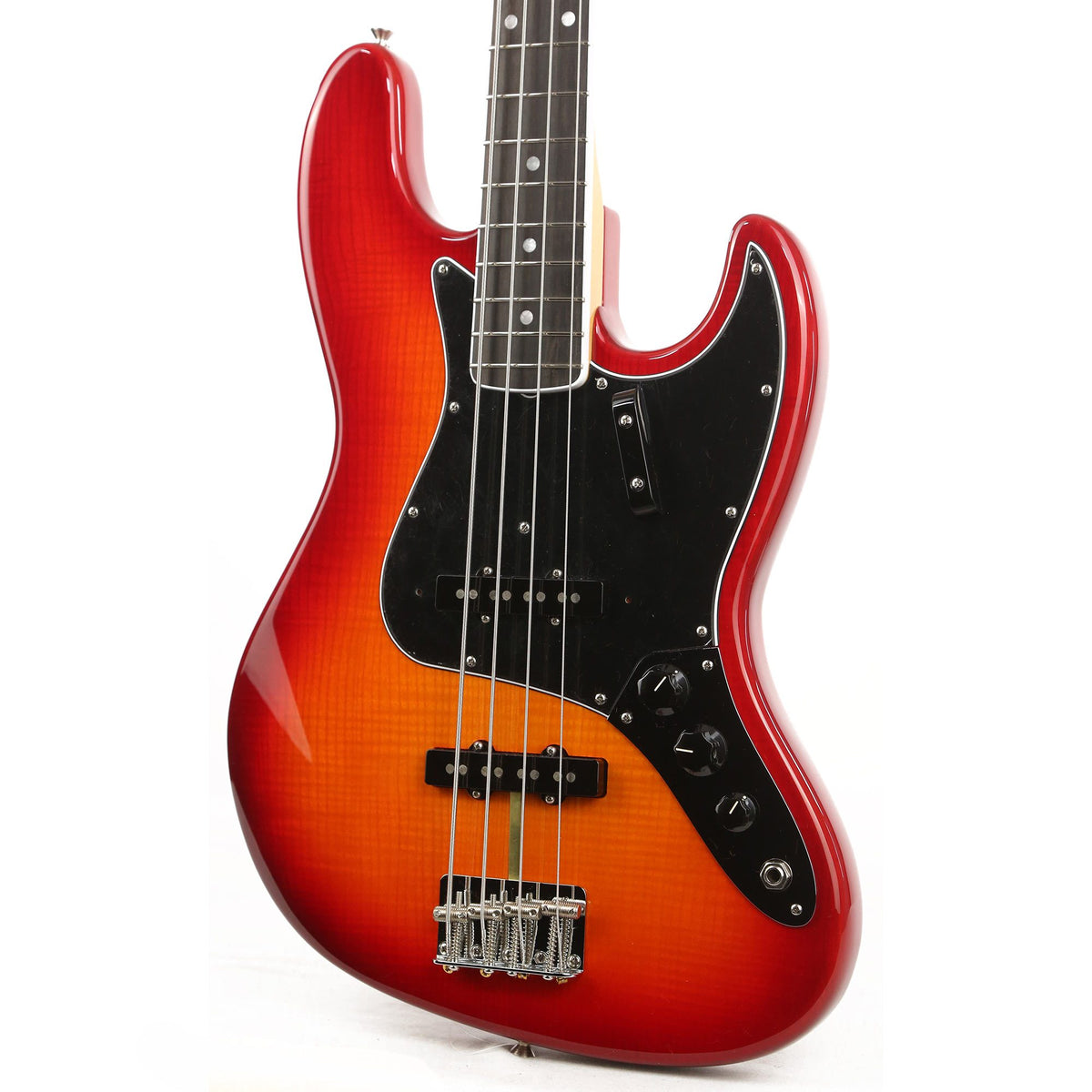 Fender Rarities Flame Ash Top Jazz Bass Plasma Red  Burst — 6
