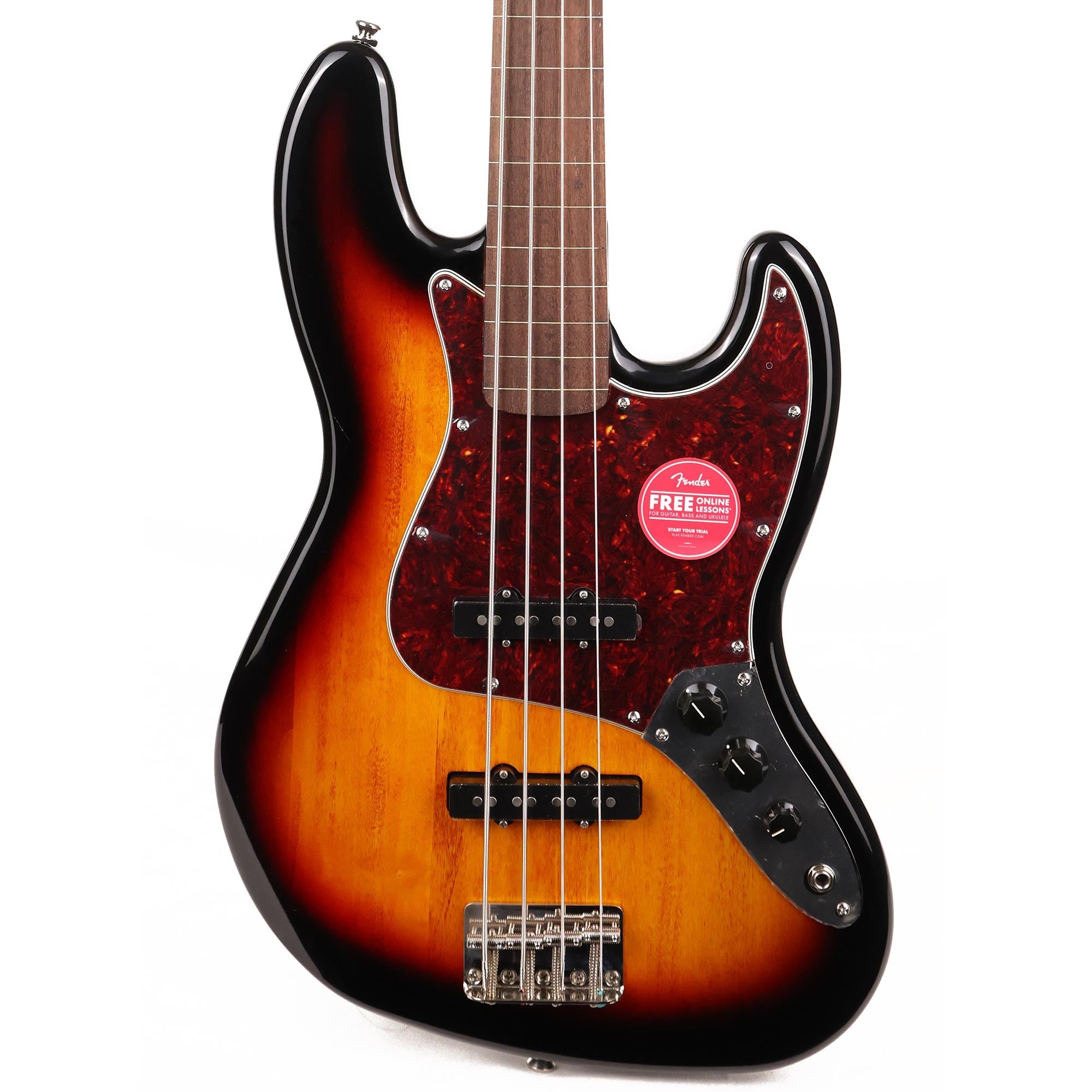 Squier Classic Vibe '60s Jazz Bass Fretless 3-Tone Sunburst | The
