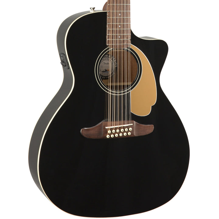 Fender California Player Series Villager 12-String Acoustic-Electric Black