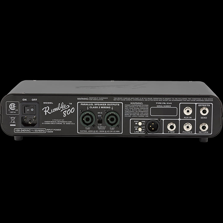 Fender Rumble 800 Bass Amplifier Head