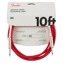 Fender Original Series Instrument Cable 10 Feet Fiesta Red