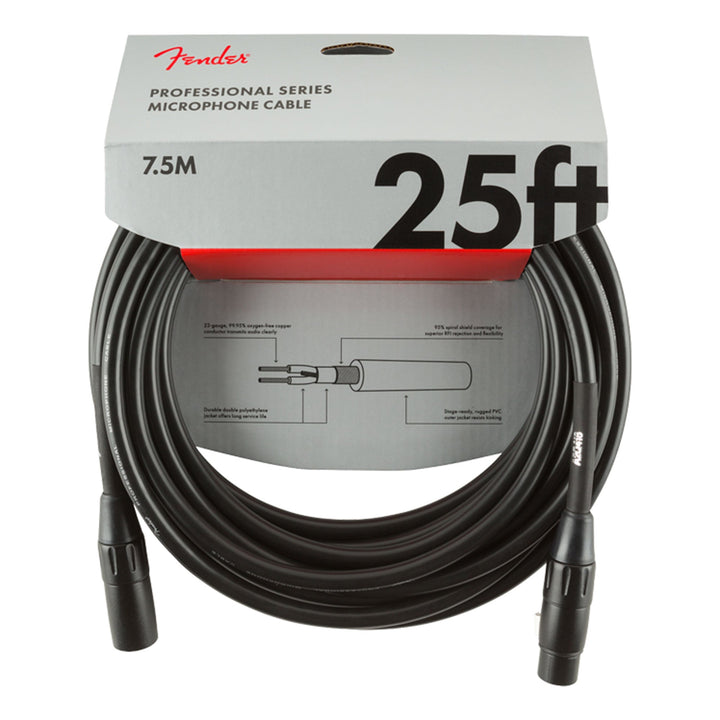 Fender Professional Series Microphone Cable 25 Feet