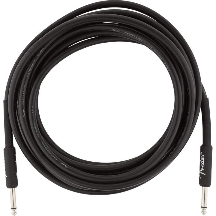 Fender Pro Series Instrument Cable 15 Feet Straight Black