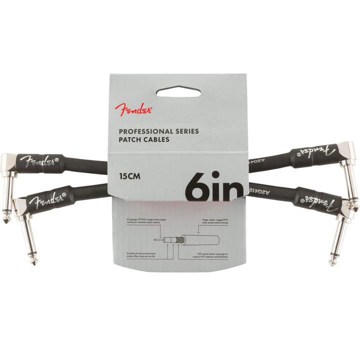 Fender Professional Series 6 Inch Patch Cable 2-Pack